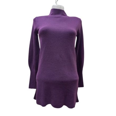 Női XS-es bordós-lilás finomkötött pulóver - Marks & Spencer