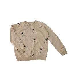 Női XS-es barna kutyás pulóver - House Basic