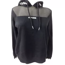 Női S-es fekete háló pulóver - FB Sister