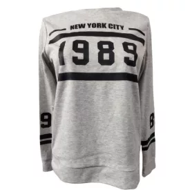 Női S-es szürke feliratos pulóver - FB Sister