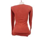 Női M-es rozsdaszínű finomkötött pulóver