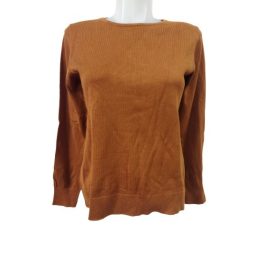 Női M-es barna finomkötött pulóver