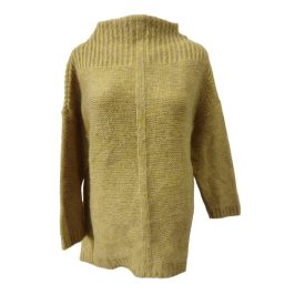 Női M-es mustársárga kötött pulóver - Zoya