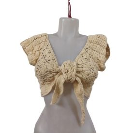 Női M-es vajszínű csipke kardigán, boleró - Noa Noa