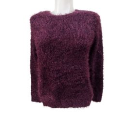 Női M-es bordó szőrmés pulóver - C&A