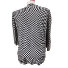 Női XL-es fekete-fehér pöttyös feles ujjú finomkötött kardigán - S.Oliver