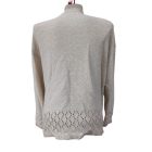 Női 2-3XL-es drapp kötött kardigán