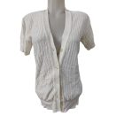 Női XL-es fehér kötött rövid ujjú kardigán