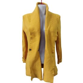 Női L-es mustárszínű kötött kardigán - Orsay