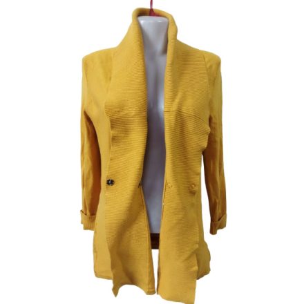 Női L-es mustárszínű kötött kardigán - Orsay