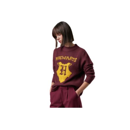 Női XL-es bordó kötött pulóver - Hogwarts - Harry Potter - ÚJ