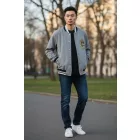Szürke unisex pamut kardigán, kb L-XL-es méret - Harry Potter 
