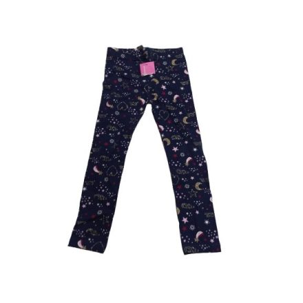 104-es sötétkék csillagos-holdas leggings - Little Kids - ÚJ