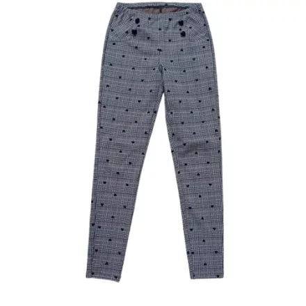 152-es szürke szivecskés sztrecss leggings jellegű nadrág 