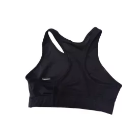 152-158-as fekete sportmelltartó - Decathlon