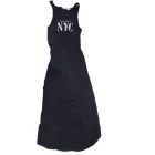 140-es fekete feliratos hosszú ujjatlan ruha - H&M
