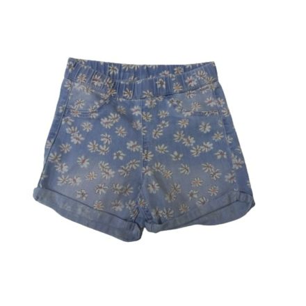 110-es kék virágos farmer rövidnadrág - H&M