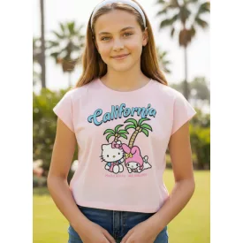 122-128-as rózsaszín top, póló - Hello Kitty - H&M