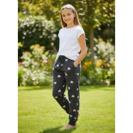 134-es fekete szivecskés tréningalsó - H&M