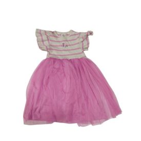 134-es rózsaszín-fehér tüll aljú ruha - Sinsay