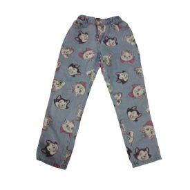 134-es kék cicás farmernadrág - Marie cica - Sinsay