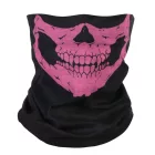 Koponyás maszk, sál, pink - ÚJ