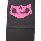 Koponyás maszk, sál, pink - ÚJ