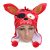 Foxy róka plüss sapka, jelmezkiegészítőnek is jó - FNAF - Five Nights At Freddy's - ÚJ