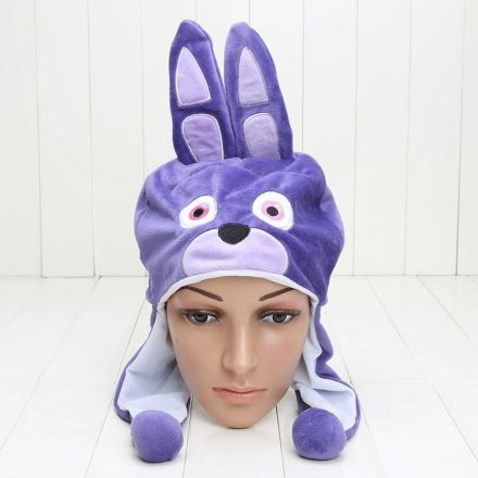 Bonnie nyúl plüss sapka, jelmezkiegészítőnek is jó - FNAF - Five Nights At Freddy's - ÚJ