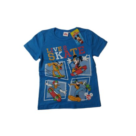 134-es kék póló - Miki Egér,  Donald Kacsa - Disney - ÚJ