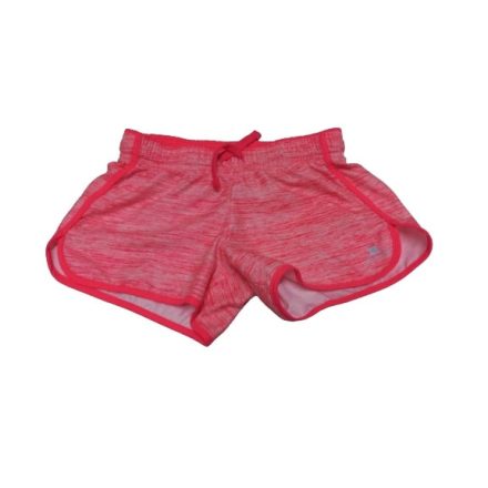 110-116-os melírozott neon-narancssárga sport short, rövidnadrág - Decathlon