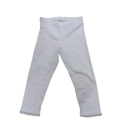 134-es fehér csipkés aljú capri leggings - H&M