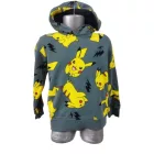 116-122-es szürke kapucnis pulóver - Pokémon - Pikachu