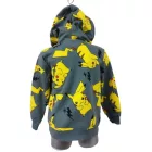 116-122-es szürke kapucnis pulóver - Pokémon - Pikachu