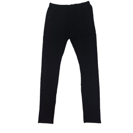 164-es fekete csillag strasszos leggings - Zara