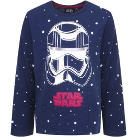   104-es sötétkék pamutfelső piros felirattal - Rohamosztagos - Star Wars - ÚJ