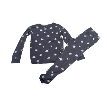 134-140-es kék csillagos pizsama - H&M
