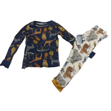 134-140-es állatos pizsama - H&M