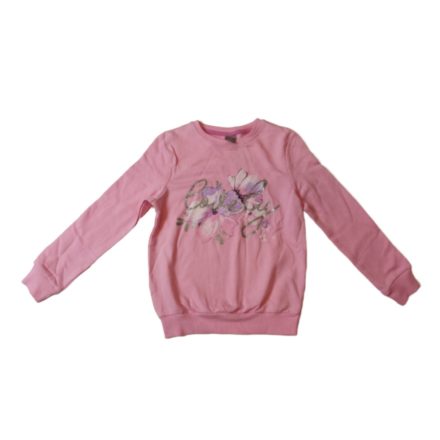 128-as rózsaszín virágos pulóver - Little Kids - ÚJ
