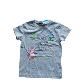 110-es szürke unisex póló - Peppa Pig - Peppa Malac - ÚJ