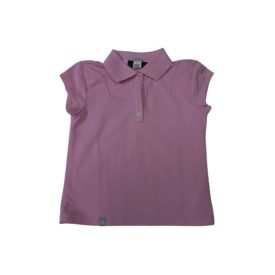 116-os rózsaszín galléros sportpóló - Decathlon