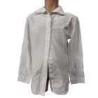 122-128-as fehér hosszú ujjú csipkés alkalmi, ünneplő blúz - Sirin Kiz - ÚJ