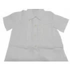 110-116-os fehér rövid ujjú csipkés alkalmi, ünneplő blúz - Sunsea - ÚJ