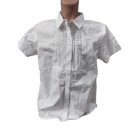 140-146-os fehér rövid ujjú csipkés alkalmi, ünneplő blúz - Sunsea - ÚJ