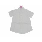 140-146-os fehér rövid ujjú csipkés alkalmi, ünneplő blúz - Sunsea - ÚJ