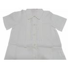 140-146-os fehér rövid ujjú csipkés alkalmi, ünneplő blúz - Sunsea - ÚJ