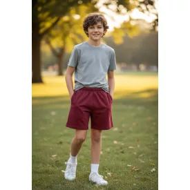   164-170-es bordó tornanadrág, rövidnadrág, short (unisex) - Sunsea