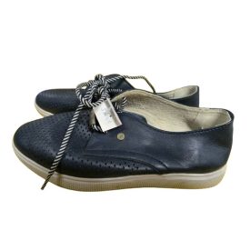 Női 40-es kék puha bőr felsőrészű félcipő - Budmil