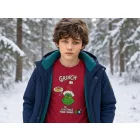 128-as piros pamutfelső - Grincs - The Grinch - ÚJ