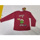 128-as piros pamutfelső - Grincs - The Grinch - ÚJ